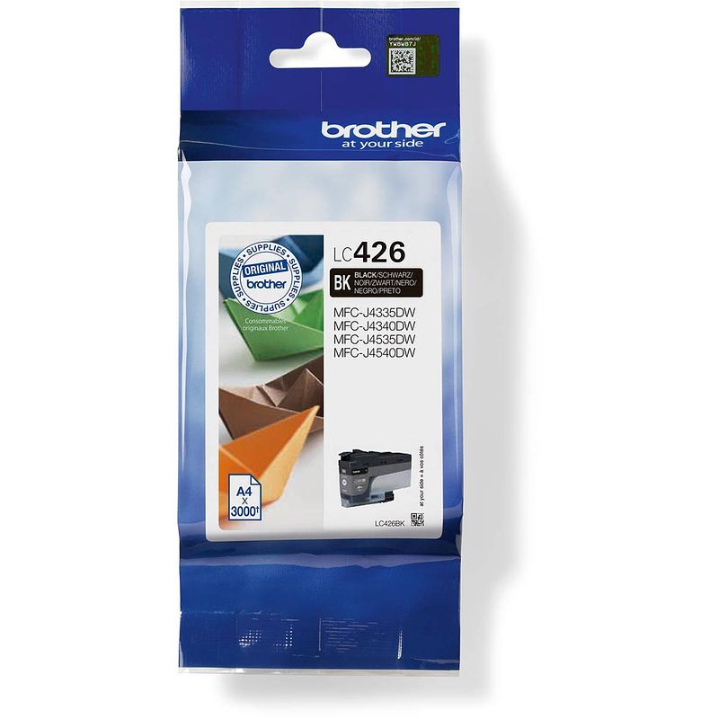 Foto van Brother inktcartridge, 3.000 pagina'ss, oem lc-426bk, zwart 5 stuks