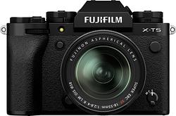 Foto van Fujifilm x-t5 zwart + xf 18-55mm f/2.8-4 r lm ois