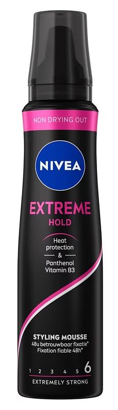 Foto van Nivea extreme hold styling mousse