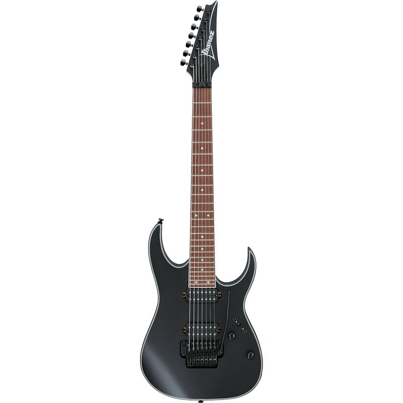 Foto van Ibanez rg7320ex black flat 7-snarige elektrische gitaar