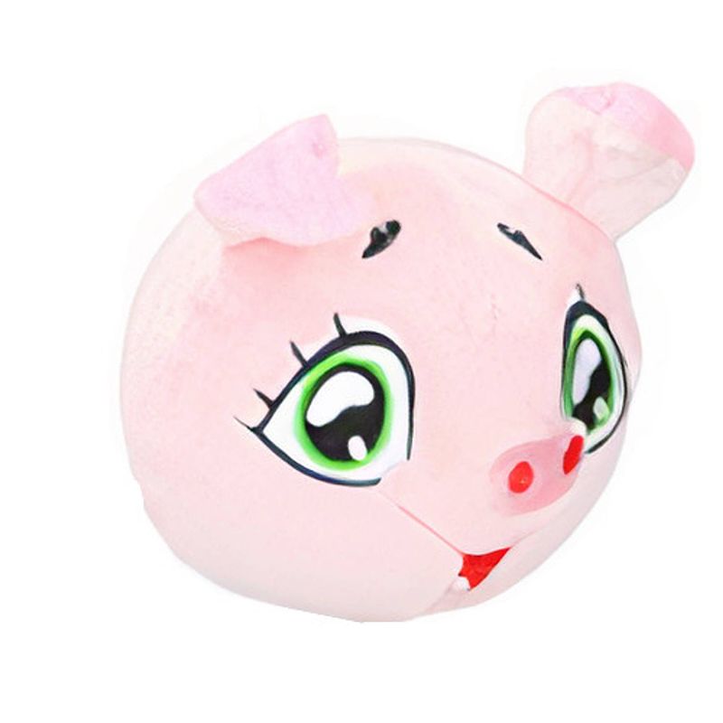 Foto van Eddy toys bal knuffelvarken junior 9 cm pluche roze