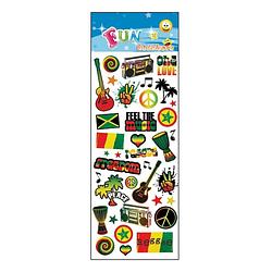 Foto van Stickervel reggae muziek thema - stickers