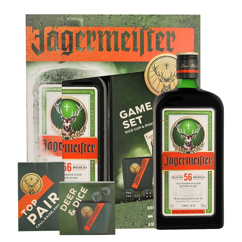 Foto van Jagermeister + gameset 70cl likeur