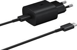 Foto van Samsung oplader met kabel 1m usb c 25w met power delivery zwart