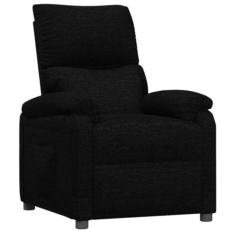 Foto van The living store verstelbare fauteuil - zwart - 71.5 x 93 x 98 cm - comfortabel en duurzaam