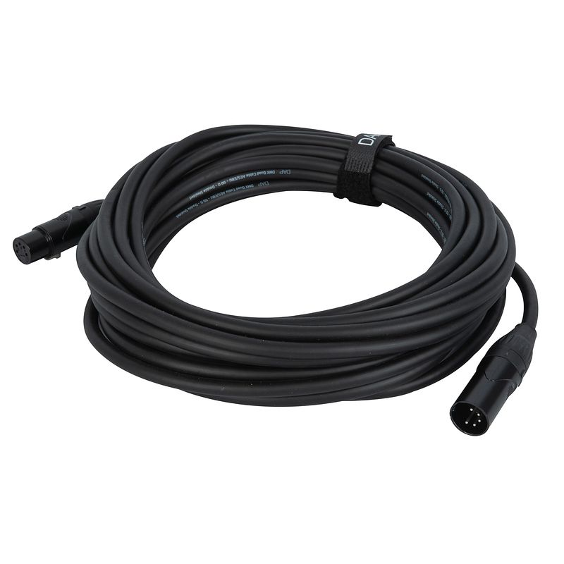 Foto van Dap flx08 dmx-kabel xlr 5-pins m-f 15 meter