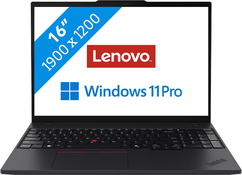 Foto van Lenovo thinkpad t16 gen 3 - 21mn003gmh qwerty