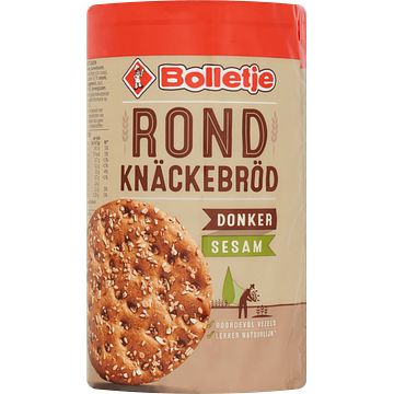 Foto van Bolletje rond knackebrod donker sesam 250g bij jumbo