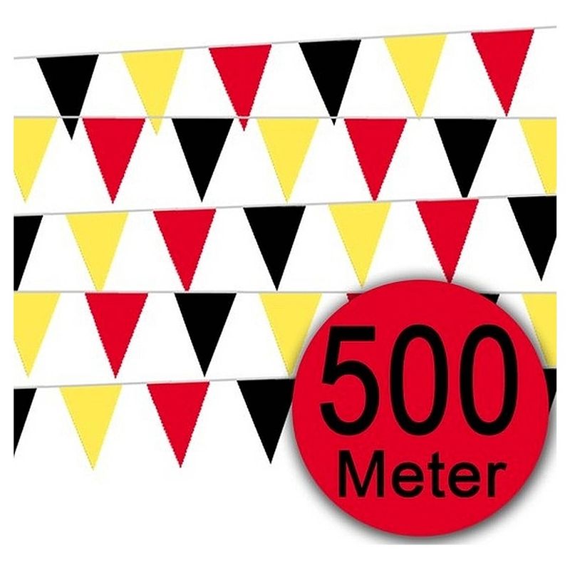 Foto van Vlaggenlijn 500 meter - belgisch elftal wk voetbal