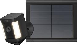 Foto van Ring spotlight cam plus - battery - zwart + usb-c zonnepaneel