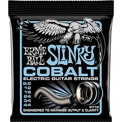 Foto van Ernie ball 2712 slinky cobalt 095-044 snarenset voor elektrische gitaar