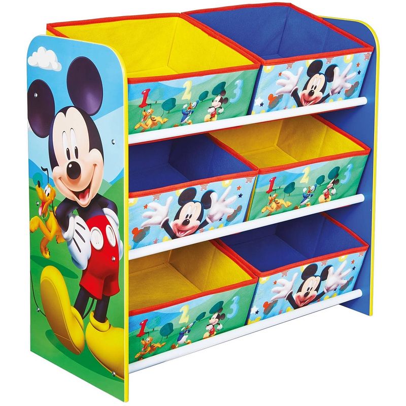 Foto van Disney opbergkast mickey mouse blauw/geel 60 x 23 x 51 cm