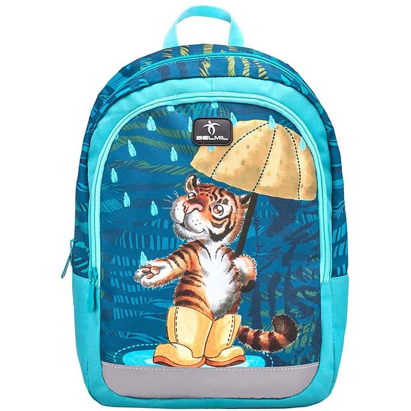 Foto van Belmil rugzak met tijger junior 12 liter polyester blauw