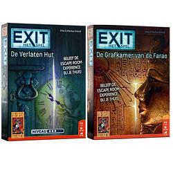 Foto van Spellenbundel - 2 stuks - bordspel - exit de verlaten hut & exit de grafkamer van de farao