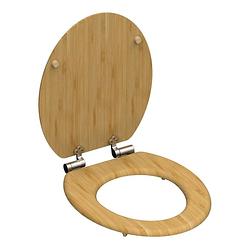 Foto van Schütte toiletbril met soft-close natural bamboo