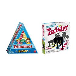 Foto van Spellenbundel - 2 stuks - triominos junior & twister