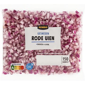 Foto van Jumbo rode uien gesneden 150g