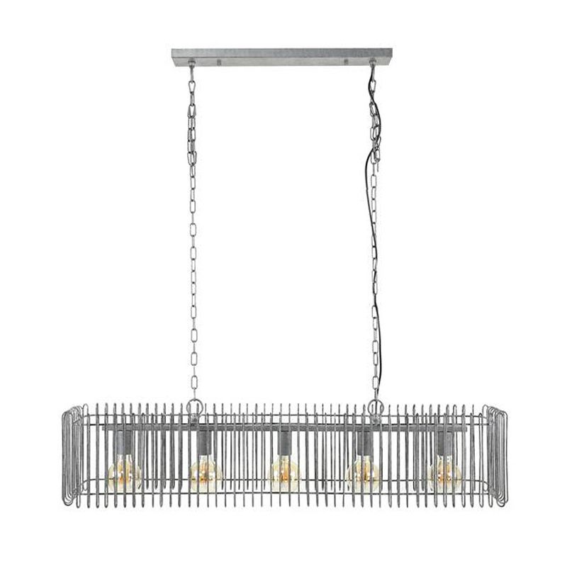 Foto van Hoyz - hanglamp trax 120cm / oud zilver