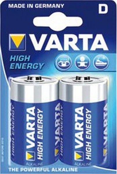 Foto van Batterij alkaline d 2x varta