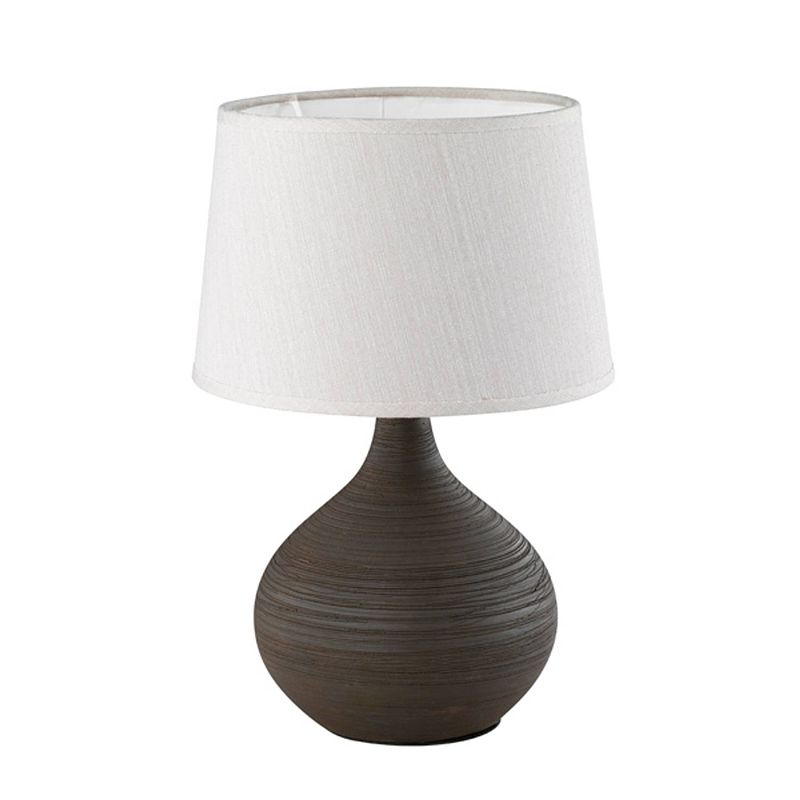 Foto van Moderne tafellamp martin - kunststof - bruin