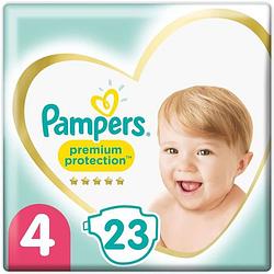 Foto van Pampers 23 premium protection luiers maat 4