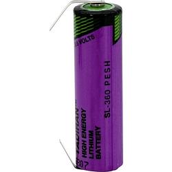 Foto van Tadiran batteries sl 360 t speciale batterij aa (penlite) u-soldeerlip lithium 3.6 v 2400 mah 1 stuk(s)