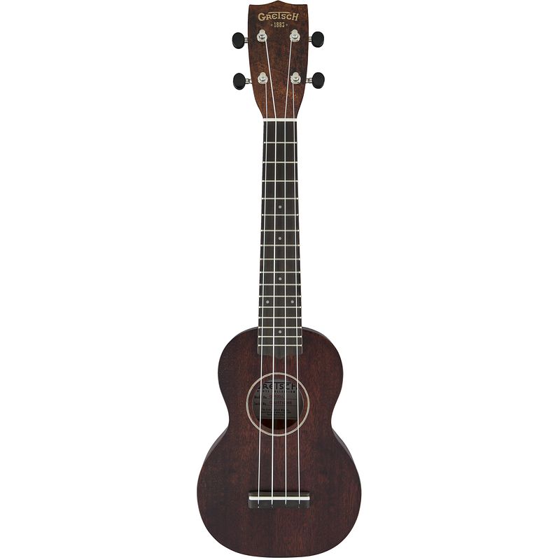 Foto van Gretsch g9100-l soprano long-neck ukulele sopraan ukelele met gigbag