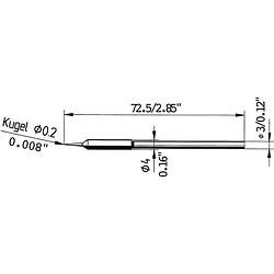 Foto van Ersa 212 sd lf soldeerpunt potloodvorm grootte soldeerpunt 0.2 mm inhoud: 1 stuk(s)