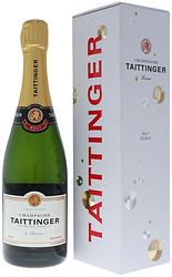 Foto van Taittinger brut reserve 75cl wijn + giftbox