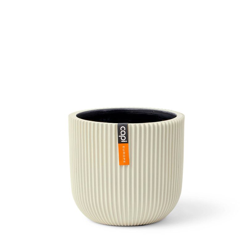 Foto van Capi europe - pot bol groove h13 cm beige