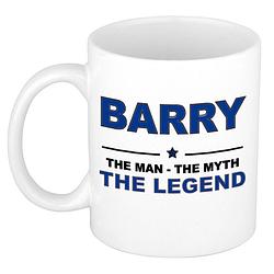 Foto van Barry the man, the myth the legend cadeau koffie mok / thee beker 300 ml - naam mokken