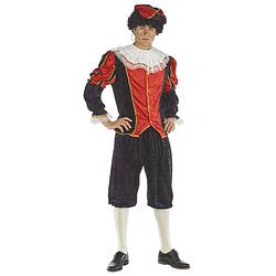 Foto van Piet verkleed kostuum 4-delig - zwart/rood - voor volwassenen 54 (xl) - carnavalskostuums