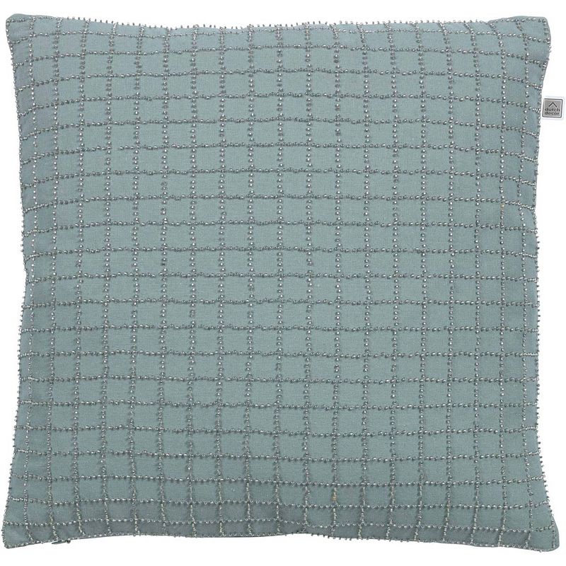 Foto van Dutch decor lisanne - kussenhoes jade 45x45 cm - groen - blauw