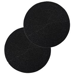 Foto van Set van 4x stuks placemats kralen zwart 35 cm - placemats