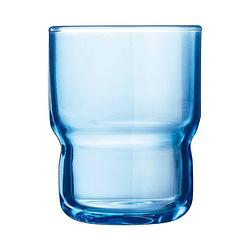 Foto van Glazen arcoroc log bruhs blauw glas 6 onderdelen 160 ml