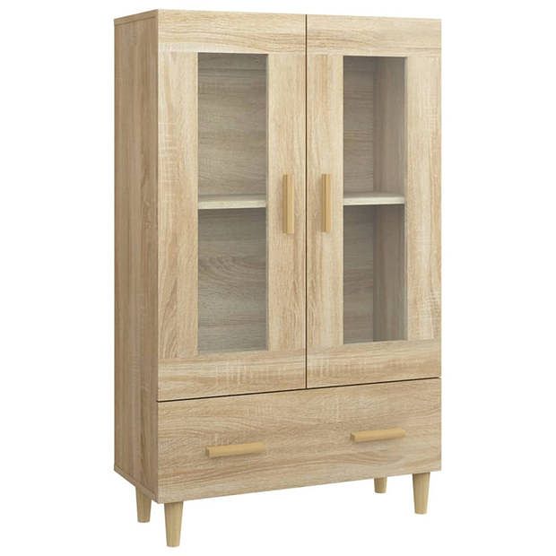 Foto van Vidaxl hoge kast 70x31x115 cm bewerkt hout sonoma eikenkleurig