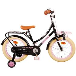 Foto van Volare excellent kinderfiets - meisjes - 16 inch - zwart - 95% afgemonteerd