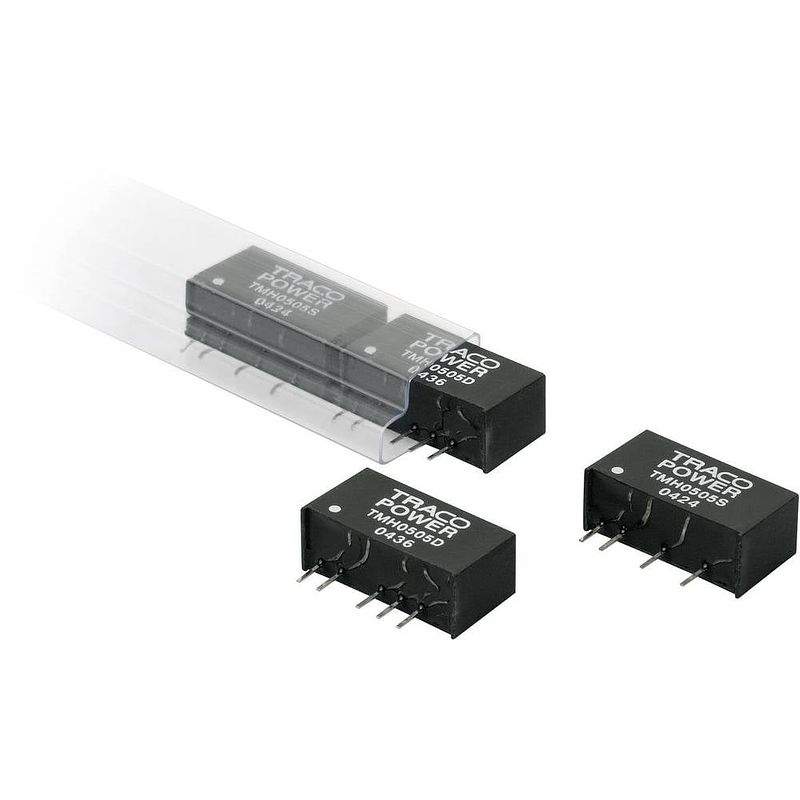 Foto van Tracopower tmh 1205s dc/dc-converter, print 12 v/dc 5 v/dc 400 ma 2 w aantal uitgangen: 1 x