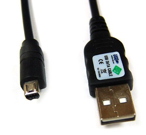 Foto van Usb kabel - usb naar mini-stekker nikon2 - 1,80 meter