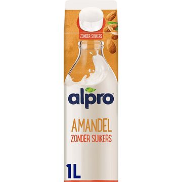 Foto van Alpro amandeldrink zonder suikers gekoeld 1l bij jumbo