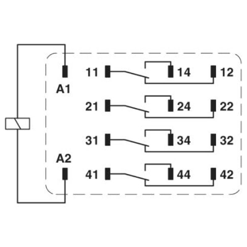 Foto van Phoenix contact rel-ir4/ldp- 48dc/4x21 industrieel relais 10 stuk(s)