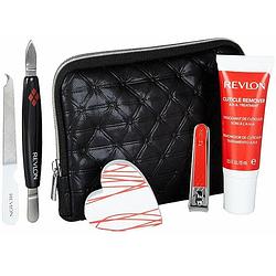 Foto van Manicure set nagelriemremover + glansbuffer + nagelknipper + nagelvijl + nagelriemduwer 42038