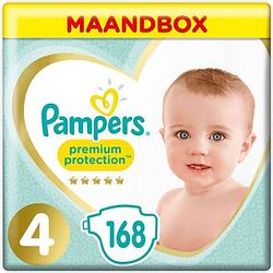 Foto van Pampers premium protection luiers - maat 4 - 168 stuks