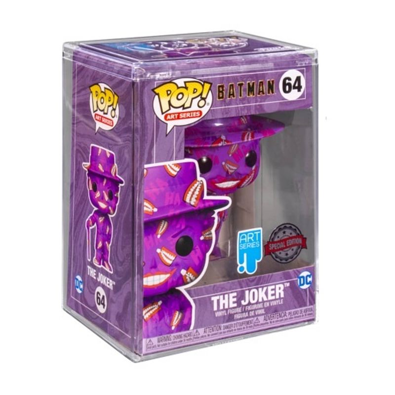 Foto van Pop artist: dc: batman - the joker w/case (special edition) - funko pop #64