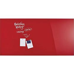 Foto van Magnetoplan holtz office support 13409006 glazen magneetbord (b x h) 1000 mm x 2000 mm rood