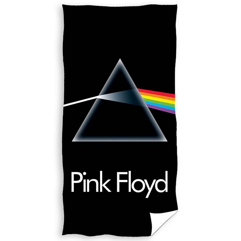 Foto van Pink floyd strandlaken logo - 70 x 140 cm - katoen