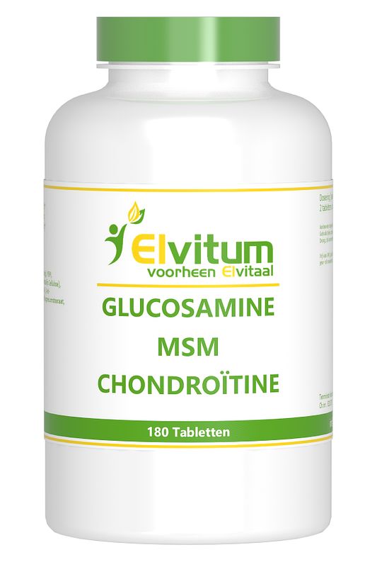Foto van Elvitum glucosamine msm chondroïtine tabletten