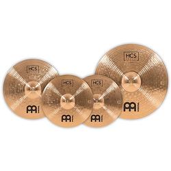 Foto van Meinl hcsb141620 hcs bronze bekkenset 14 16 20