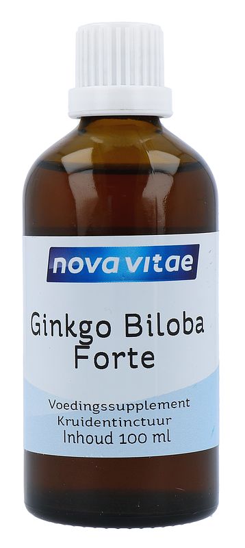 Foto van Nova vitae ginkgo biloba forte tinctuur