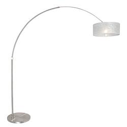 Foto van Steinhauer vloerlamp sparkled light 9680 staal kap sizoflor zilver